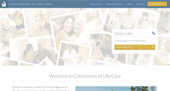 Desktop Screenshot of cottesmoreoflifecare.com